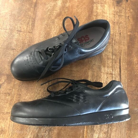 Mint SAS Tripad Comfort shoes womens Freetime black leather walking shoe… - Picture 1 of 5